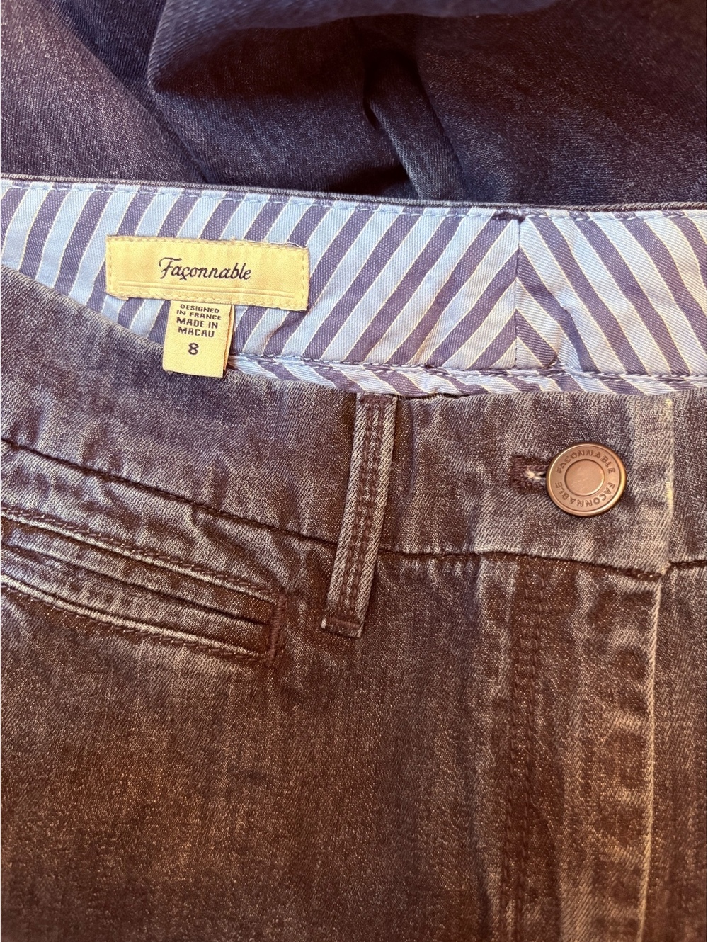 Façonnable Wide Leg Jeans 8
